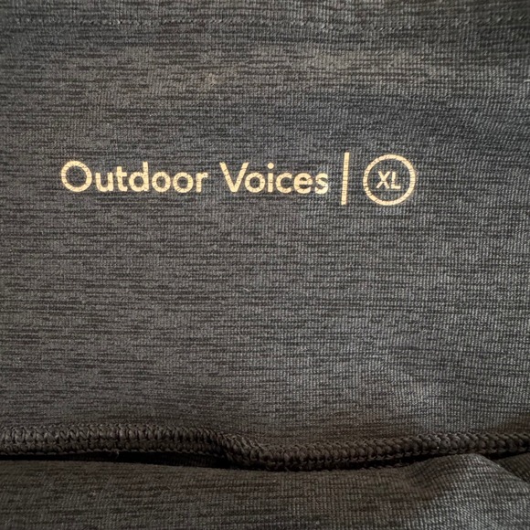 Outdoor Voices XL Gradient Tri Color Charcoal Navy Graphite Women's 7/8 Leggings - Picture 4 of 9